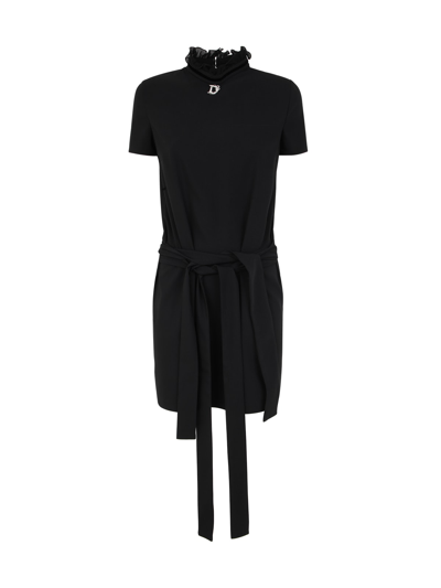 Dsquared2 Tunic Mini Dress In Black