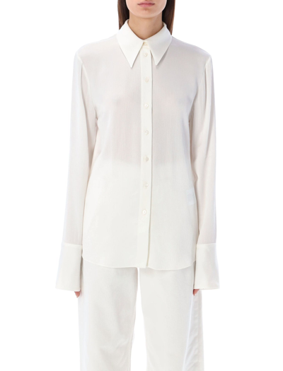 Golden Goose Deluxe Brand Buttoned Shirt In Ivory