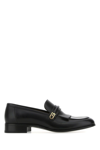 Gucci Ed Leather Medallion Strap Loafers In Default Title