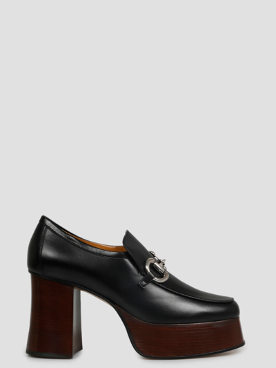 Gucci Horsebit Platform Loafer In Black