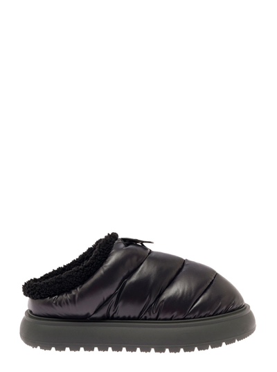 Moncler Padded Puffer Slides In Black