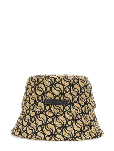 Stella Mccartney Bucket Hat With Logo In Multicolor