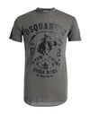 Dsquared2 Man T-shirt Steel Grey Size Xl Virgin Wool In Grey