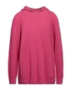 Molo Eleven Man Sweater Magenta Size Xxl Wool, Polyamide