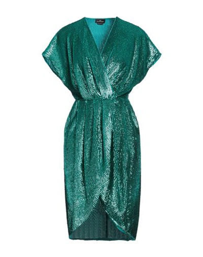 Elisabetta Franchi Woman Short Dress Emerald Green Size 6 Polyester