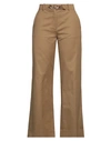 Valentino Garavani Woman Pants Camel Size 6 Cotton, Elastane In Beige