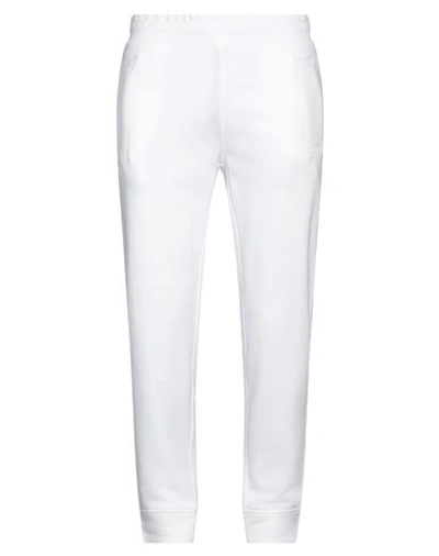 Emporio Armani Man Pants White Size L Modal, Cotton