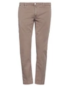 Jacob Cohёn Man Pants Light Brown Size 36 Cotton, Elastane In Beige