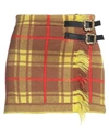Cormio Woman Mini Skirt Brown Size M Wool, Polyamide, Cotton, Silk