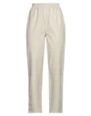 Arma Woman Pants Sand Size 4 Lambskin In Beige