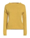 Aragona Woman Sweater Mustard Size 8 Cashmere In Yellow