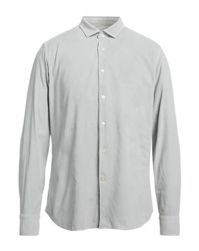 Tintoria Mattei 954 Man Shirt Light Grey Size 16 ½ Cotton