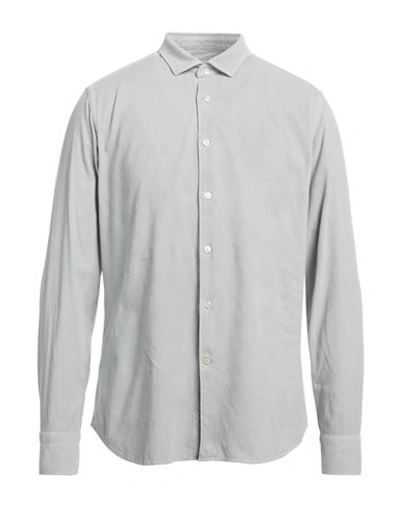 Tintoria Mattei 954 Man Shirt Light Grey Size 16 ½ Cotton In Grey