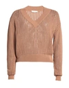 Fedeli Woman Sweater Brown Size 6 Cotton