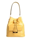 Piquadro Woman Handbag Yellow Size - Soft Leather