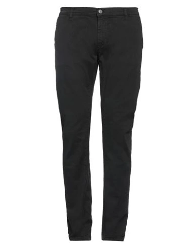 Grey Daniele Alessandrini Man Pants Black Size 31 Cotton, Elastane