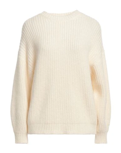 Peserico Woman Sweater Ivory Size 6 Virgin Wool, Silk, Cashmere, Metallic Fiber, Baby Alpaca Wool In White
