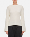 Loulou Studio Cashmere Crewneck Sweater In White