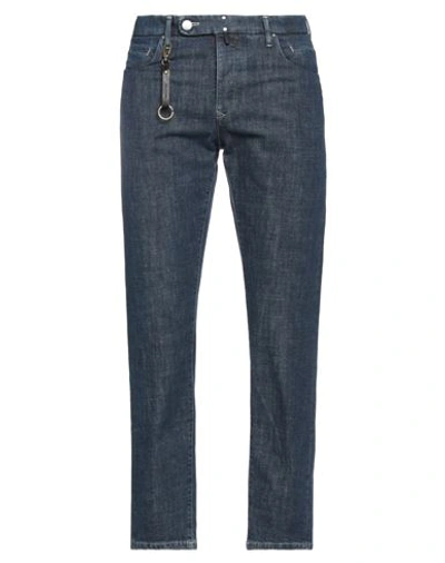 Incotex Man Jeans Blue Size 35 Cotton, Elastane