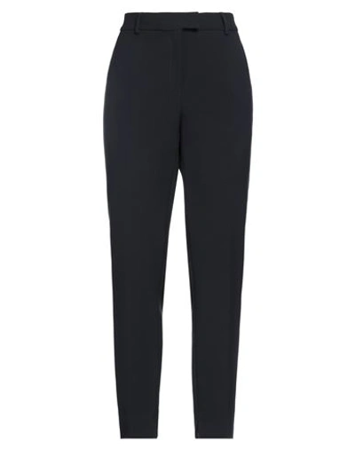 PESERICO PESERICO WOMAN PANTS MIDNIGHT BLUE SIZE 10 POLYESTER, VISCOSE, COTTON, ELASTANE