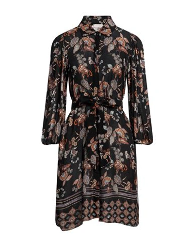 Liu •jo Woman Mini Dress Black Size 6 Viscose