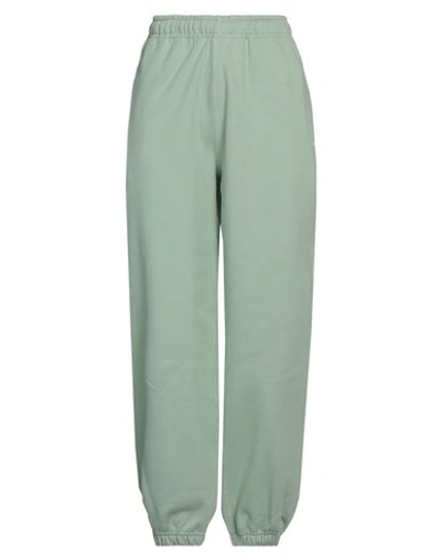 Nike Woman Pants Sage Green Size Xl Cotton, Polyester