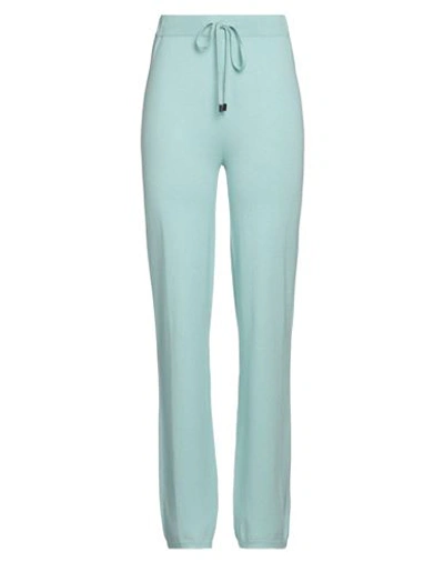 Peserico Woman Pants Turquoise Size 8 Virgin Wool, Silk, Cashmere In Blue