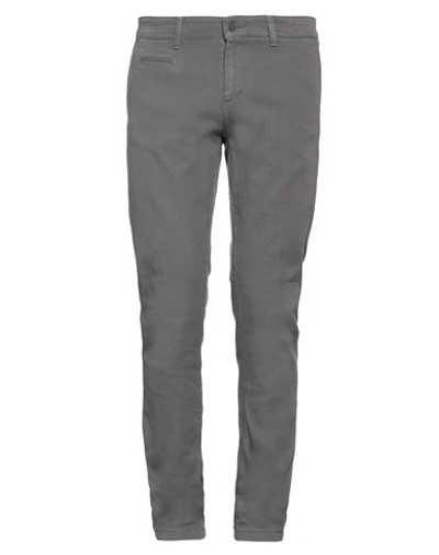 Liu •jo Man Man Pants Grey Size 42 Cotton, Elastane