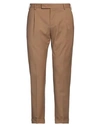 Pt Torino Man Pants Camel Size 40 Virgin Wool, Elastane In Beige