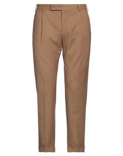 PT TORINO PT TORINO MAN PANTS CAMEL SIZE 36 VIRGIN WOOL, ELASTANE