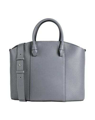 Furla Miastella L Tote Woman Handbag Lead Size - Calfskin In Grey