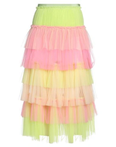 Elisabetta Franchi Woman Midi Skirt Pink Size 6 Polyamide, Viscose, Cotton