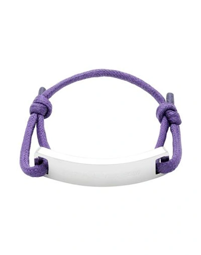 Alyx Logo-engraved Plaque Bracelet In Purple