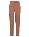 Gattinoni Woman Pants Camel Size 4 Polyester, Elastane In Beige