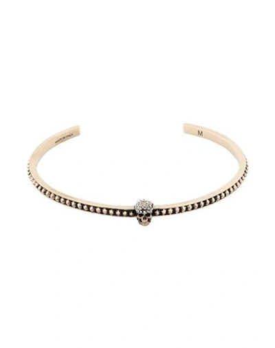 Alexander Mcqueen Woman Bracelet Gold Size L Metal