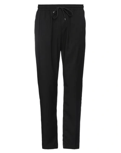 Alpha Studio Man Pants Black Size 34 Polyester, Viscose, Elastane In Black