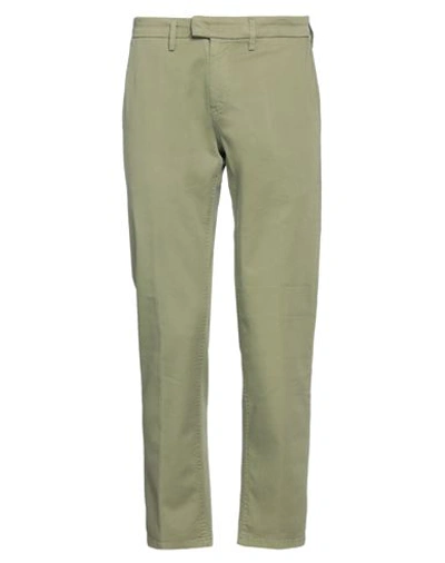 Dondup Man Pants Military Green Size 30 Cotton, Elastane