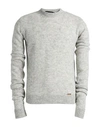 Dsquared2 Man Sweater Light Grey Size M Wool, Alpaca Wool, Polyacrylic In Grey
