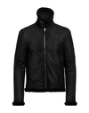 Vintage De Luxe Man Jacket Black Size 44 Shearling