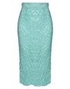 Elisabetta Franchi Woman Midi Skirt Turquoise Size 2 Polyamide, Viscose In Blue