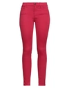 Armani Exchange Woman Jeans Magenta Size 31 Cotton, Elastomultiester, Elastane