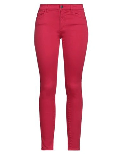 Armani Exchange Woman Jeans Magenta Size 31 Cotton, Elastomultiester, Elastane