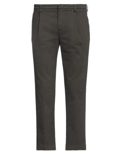 Entre Amis Man Pants Dark Brown Size 40 Cotton, Lycra, Elastane In Brown