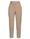 Peserico Woman Pants Camel Size 14 Polyester, Viscose, Cotton, Elastane In Beige