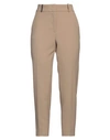 Peserico Woman Pants Camel Size 10 Polyester, Viscose, Cotton, Elastane In Beige