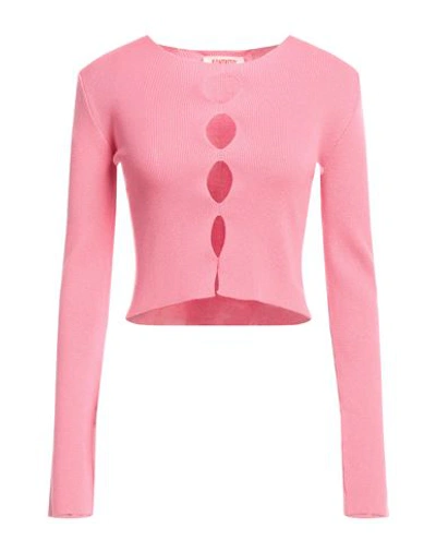 Kontatto Woman Sweater Pink Size Onesize Viscose, Acrylic, Elastane