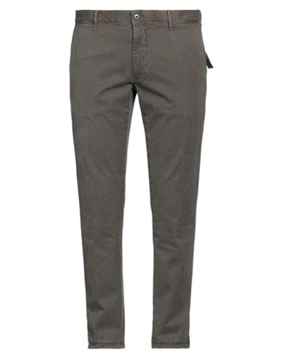 Incotex Man Pants Brown Size 38 Cotton, Elastane In Brown