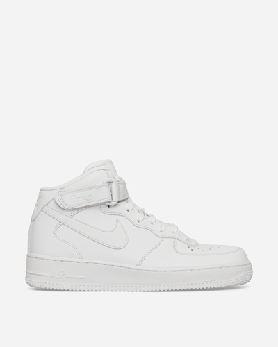 Nike Air Force 1 Mid '07 Sneakers In Triple White In Multicolor