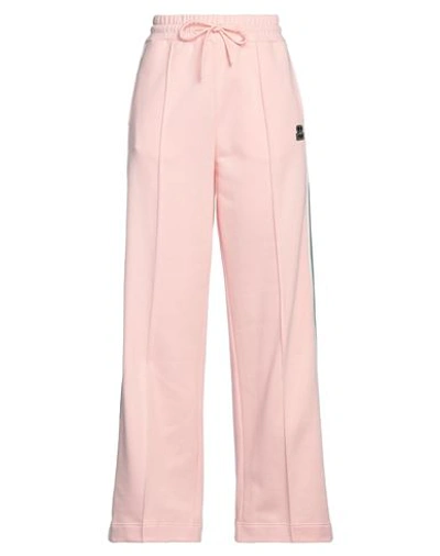 Msgm Woman Pants Light Pink Size M Cotton In Pink