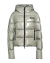 Dsquared2 Woman Down Jacket Grey Size 6 Polyamide